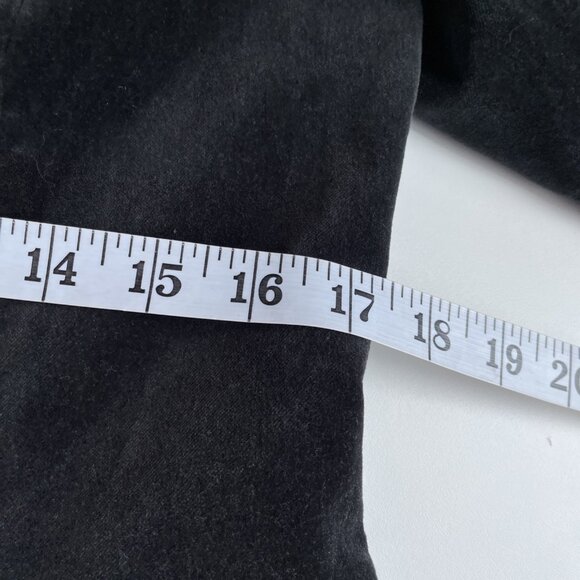 VTG Y2K Old Navy Velvet Jacket Women's M Black Paisley Lining Holiday Whimsigoth - Picture 12 of 13